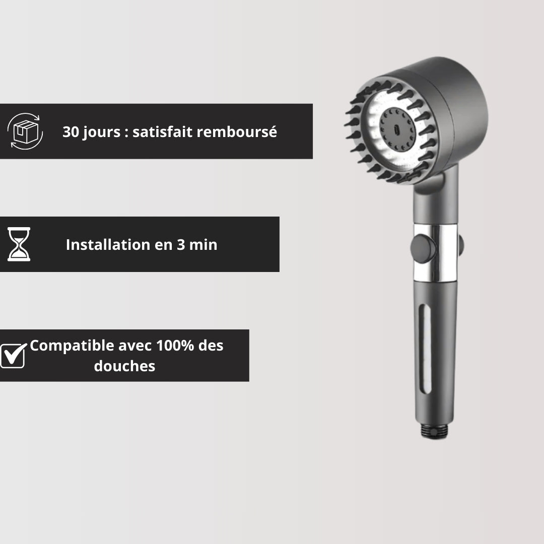 Pommeau de douche filtrant